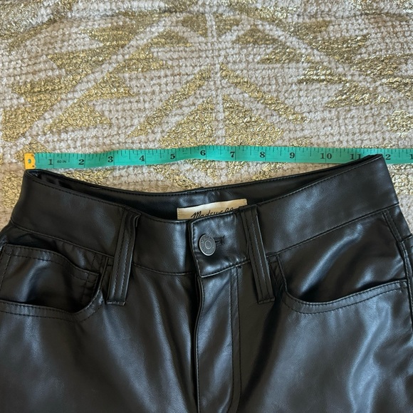 The Petite Perfect Vintage Straight Jean: Faux Leather Edition - Picture 3 of 6